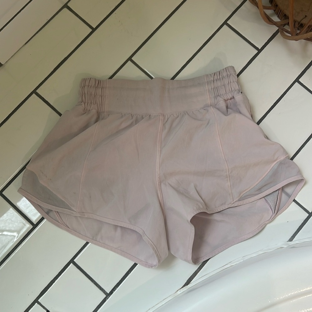 lululemon athletica Light Pink Athletic Shorts